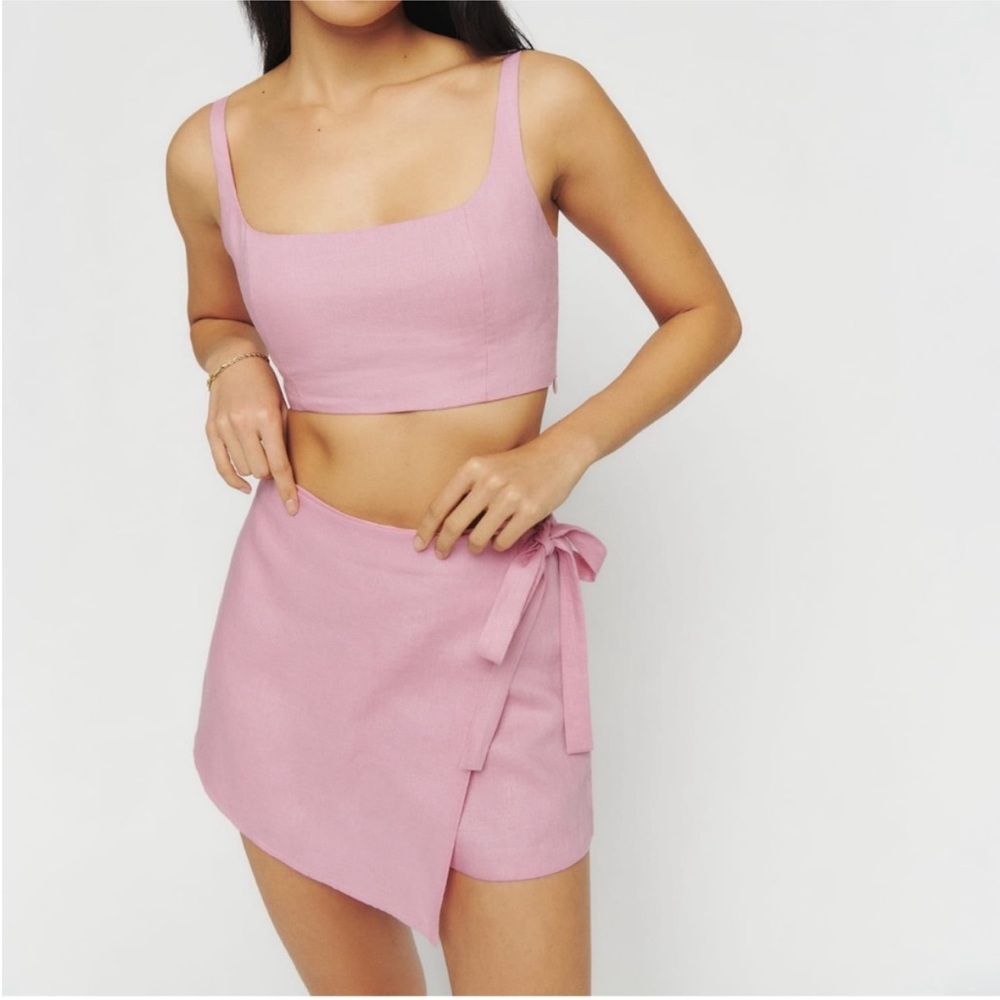 Reformation France Linen Two Piece Set